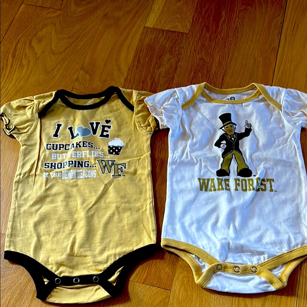Wake Forest Onesies - 18mo - Never Worn